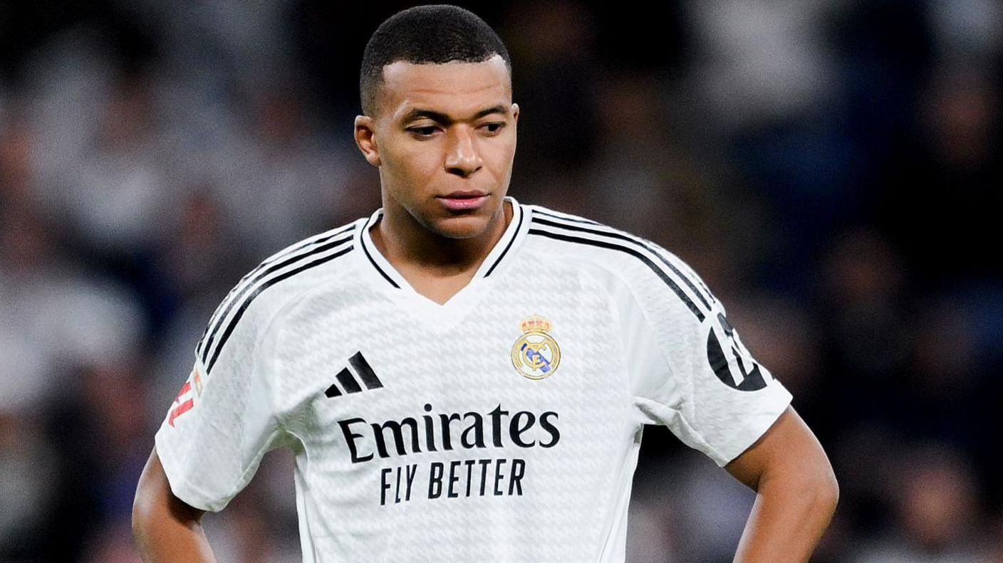 Kylian Mbappé - Real Madrid #9 Forward in Emirates Fly Better Jersey